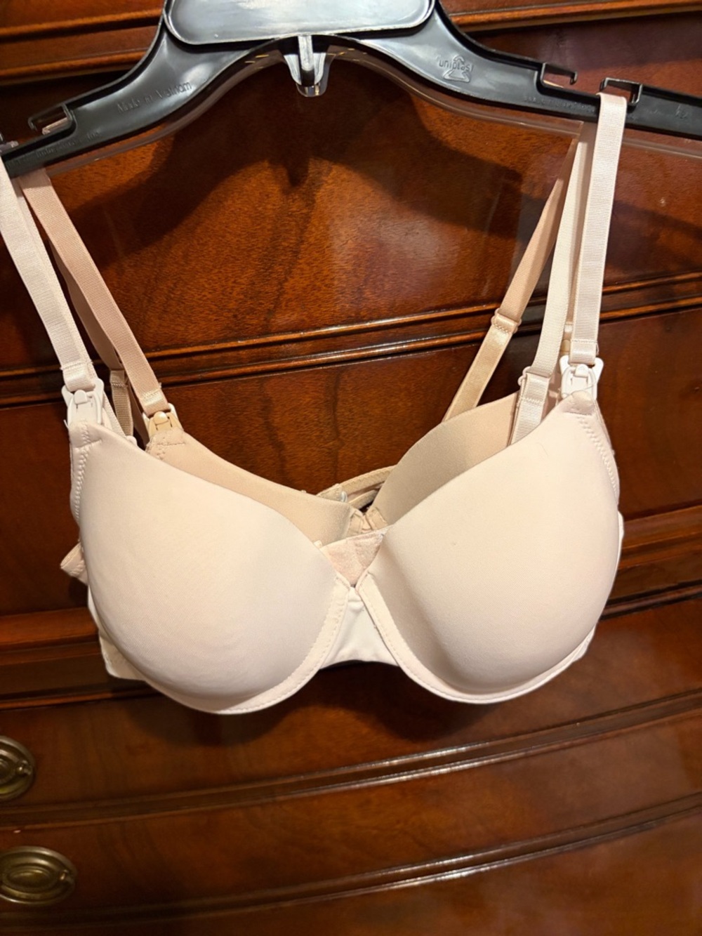 2 Seamless Nude T-Shirt Maternity Bras with Underwire